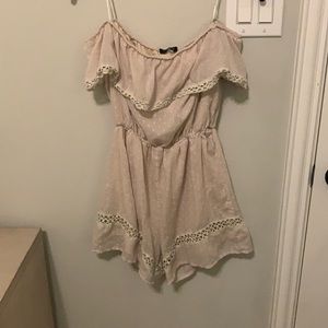 off the shoulder romper